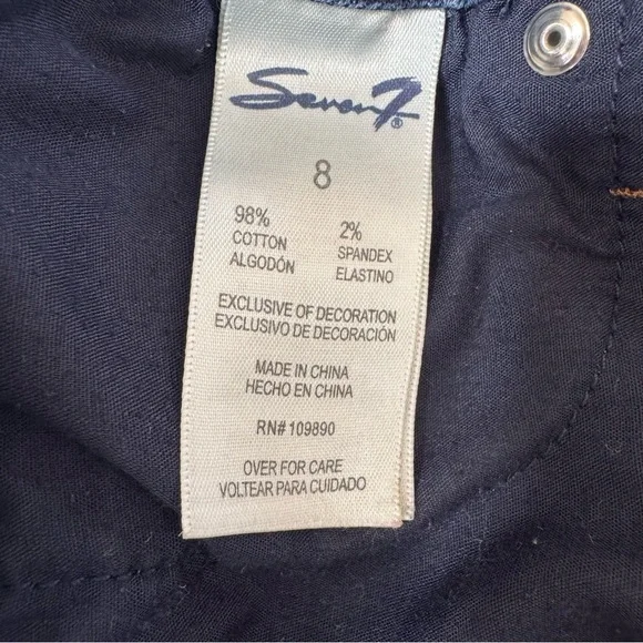 Seven7 Denim Jean Shorts Size 8 - Picture 3 of 7